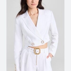 Ramy Brook Elegant White Blazer